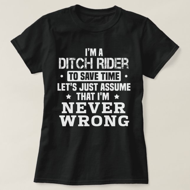 Ditch Rider T Shirt (Design framsida)