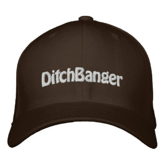 "DitchBanger" FlexFit Brown Sledders.com Hat Broderad Keps