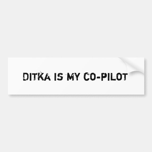 Ditka är mitt co-pilot- bildekal (Framsidan)