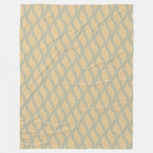 Ditsy Blommigt Fleece Blanket - Retro Cottage Stil (Framsidan)