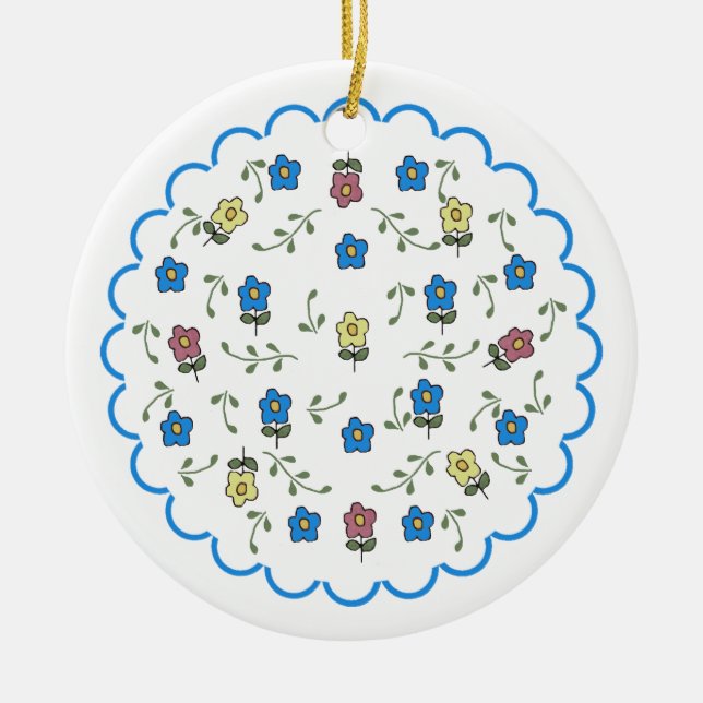 Ditsy Blommigt Ornament (Framsidan)