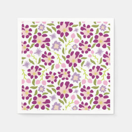 Ditsy blommigt pappersservett