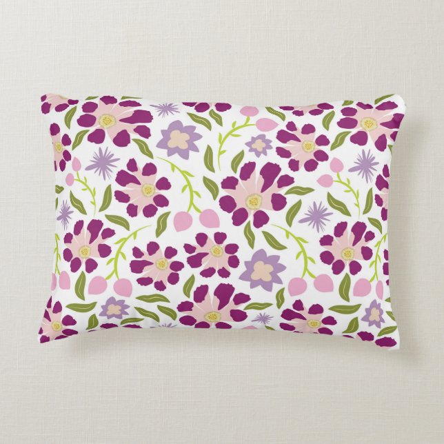 Ditsy blommigt prydnadskudde (Baksidan)