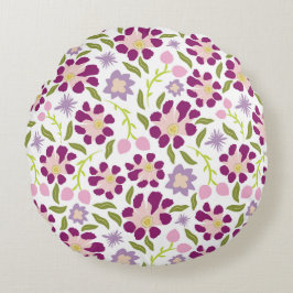Ditsy blommigt rund kudde