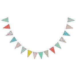 Ditsy Blommigt Summer Vimplar