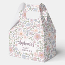 Ditsy Blommigt Theme Baby Shower Party Box