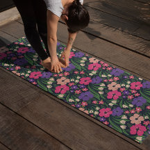Ditsy Blommigt Yoga Mat | Snyggt Pilates Mat