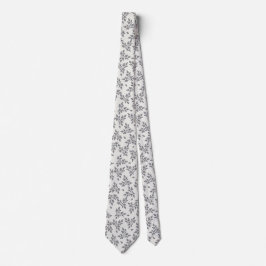 Ditsy blommor i grått slips