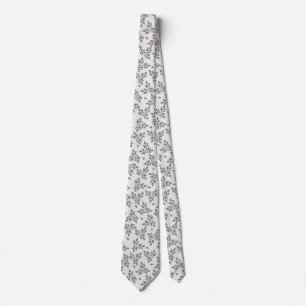 Ditsy blommor i grått slips