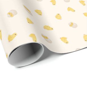 Ditsy-Chickar (gamla Snöre) - Cute Bird Mönster Presentpapper