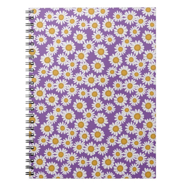 Ditsy-daisy blommor anteckningsbok (Framsidan)
