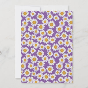 Ditsy-daisy blommor inbjudningar