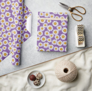 Ditsy-daisy blommor presentpapper