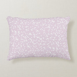 Ditsy Dots Pattern - White on Dusty Pink Prydnadskudde