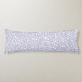Ditsy Dots Pattern - White on Dusty Purple Kroppskudde