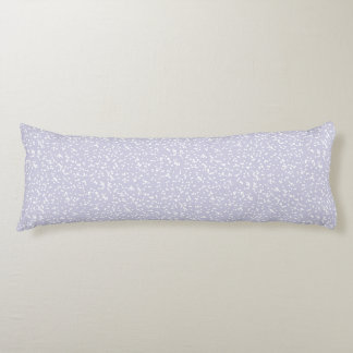 Ditsy Dots Pattern - White on Dusty Purple Kroppskudde