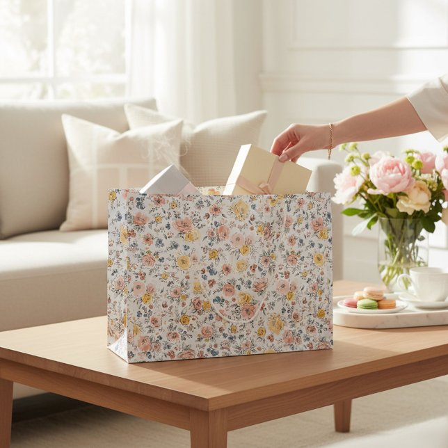 Ditsy Floral Botanisk Trädgård Presentpåse (Skapare uppladdad)