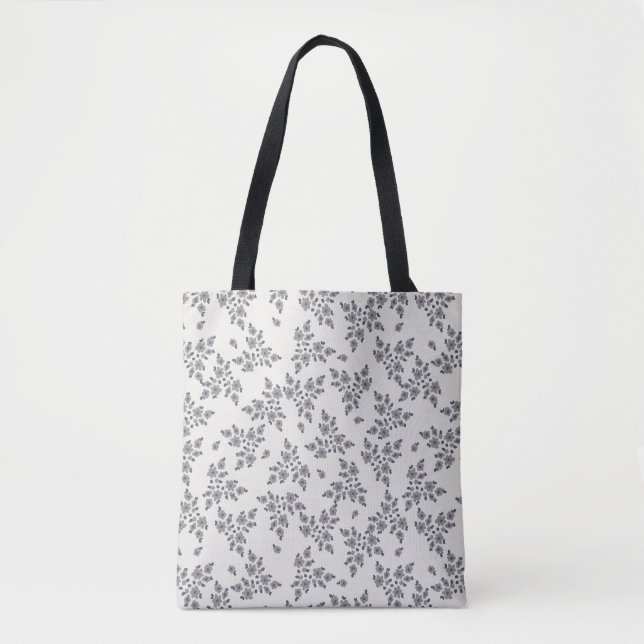 Ditsy Florals in Grey Tygkasse (Framsida)