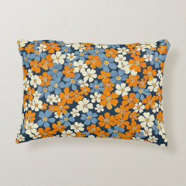 Ditsy Flowers Mönster Prydnadskudde
