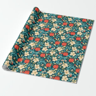 Ditsy-frukt - äppelblommar presentpapper
