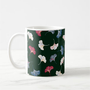 Ditsy Ginkgo: Mörken Höstsömlös. Kaffemugg