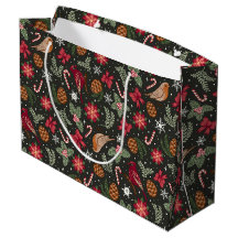 Ditsy Natural jul Gift Bag