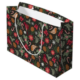 Ditsy Natural jul Gift Bag
