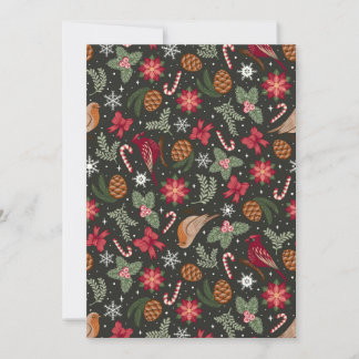 Ditsy Natural jul Julkort