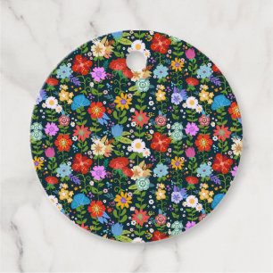Ditsy seamless Flowers Mönster-13554 Gåvor Etiketter