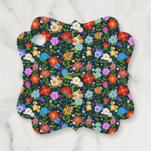 Ditsy seamless Flowers Mönster-13554 Gåvor Etiketter