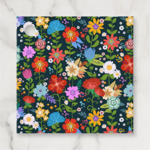 Ditsy seamless Flowers Mönster-13554 Gåvor Etiketter