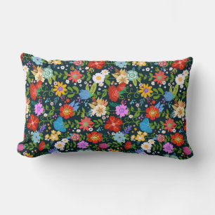 Ditsy seamless Flowers Mönster-13554 Lumbarkudde