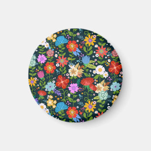 Ditsy seamless Flowers Mönster-13554 Magnet