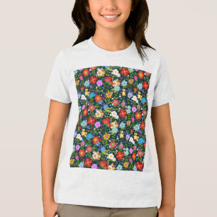 Ditsy seamless Flowers Mönster-13554 T Shirt