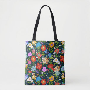 Ditsy seamless Flowers Mönster-13554 Tygkasse