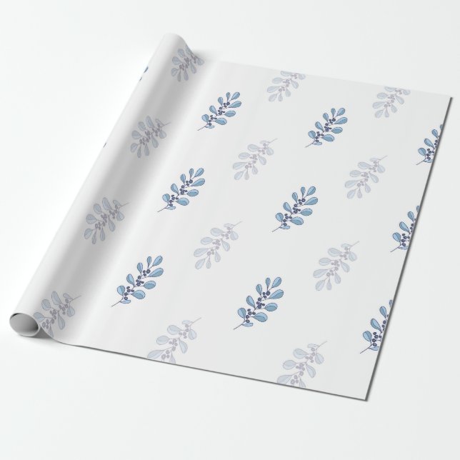 Ditsy snöflingemönster bakgrundstexturer presentpapper (Utrullad)