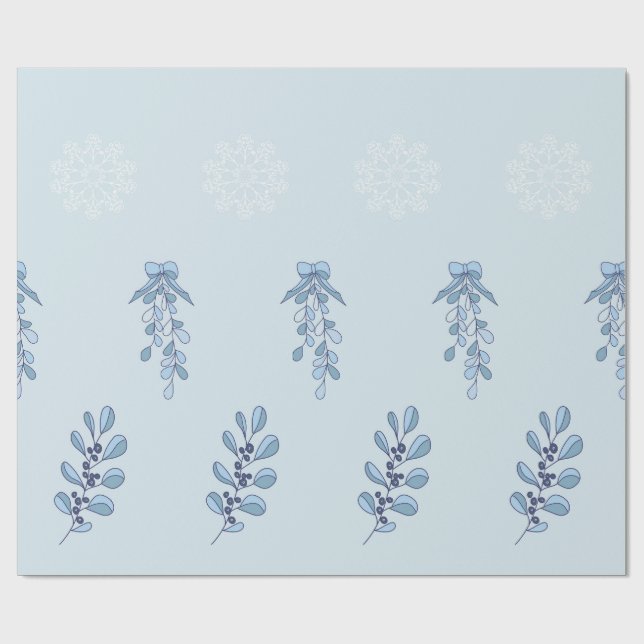 Ditsy snöflingemönster bakgrundstexturer presentpapper (Platt)