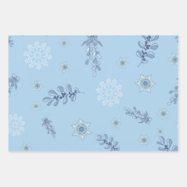 Ditsy Snowflake pattern backgrounds textures