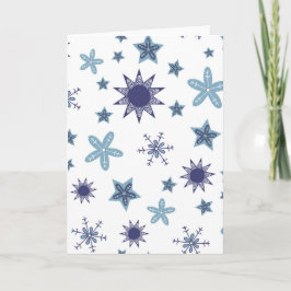Ditsy Snowflake pattern backgrounds textures Kort