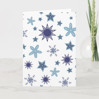 Ditsy Snowflake pattern backgrounds textures Kort