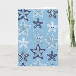 Ditsy Snowflake pattern backgrounds textures Kort