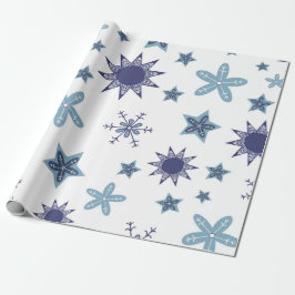 Ditsy Snowflake pattern backgrounds textures Presentpapper