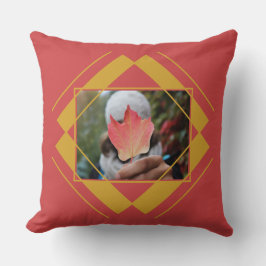 DITT 2 FOTOS i Geometric Mönster dekorativ kudde