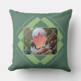 DITT 2 FOTOS i Geometric Mönster dekorativ kudde