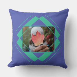 DITT 2 FOTOS i Geometric Mönster dekorativ kudde