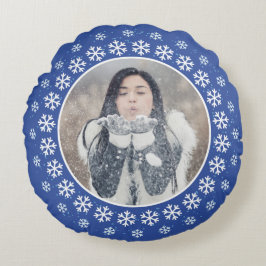 DITT 2 FOTOS I Snowflake Ramar dekorativ kudde