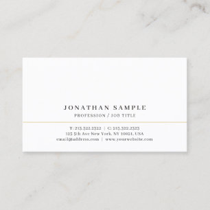 Ditt Anpassade Text Elegant Modern Stilren Minimal Visitkort