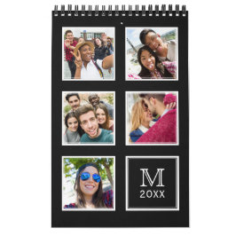 DITT anpassningsbar för foton och monogram Kalender