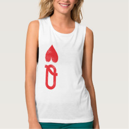 Ditt Anpassningsbar Women's Bella Flowy Racerback- Linne Med Racerback