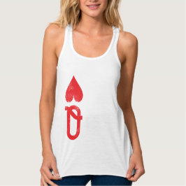 Ditt Anpassningsbar Women's Bella Flowy Racerback- Linne Med Racerback